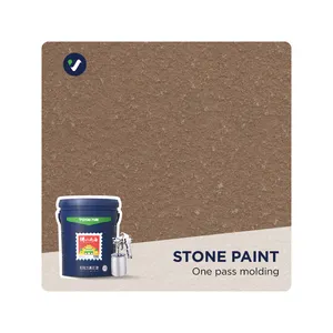 Wanlei Strong Bonding Power revestimiento de piedra exterior pintura de textura de piedra de mármol para exteriores