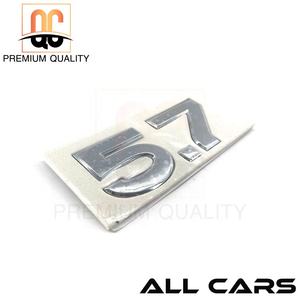 Venta caliente 5,7 litros Chrome <span class=keywords><strong>Car</strong></span> Logo <span class=keywords><strong>Big</strong></span> ABS Plastic Body Sticker para todo tipo de coches Película Número de modelo Emblemas de coche - Product Image 2