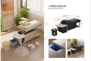 Lit de spa électrique professionnel traditionnel personnalisé avec réservoir d'eau, chauffe-eau noir, fauteuil de lavage et éponge haute densité - Product Image 6