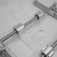Kit de rail de guidage linéaire CNC XYZ 3 axes 20 mm 47 pouces avec gabarit d'aplatissement SBR, rail Zenda, chariot de routeur, ensemble DIY pour l'aplatissement de plaques