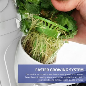 Sistema de Jardín de Torre Hidropónica Vertical para Interiores de 7 Niveles para 21 o 28 Plantas, Sistemas de Cultivo Hidropónico en Torre con Luces - Product Image 5