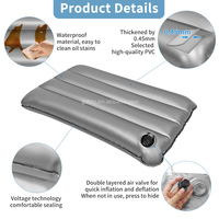 Oreiller rafraîchissant en PVC rempli d'eau pour l'été Coussin gonflable pour massage par temps chaud