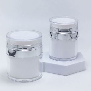 Pot à pompe sans air 15/30/50g, flacon vide en acrylique pour crème, rechargeable, avec bouchon à vis, pour crème contour des yeux, facile à transporter, maquillage de voyage - Product Image 4