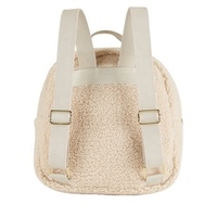 Vente en gros de jolies oreilles d'ours en peluche sac à dos en polyester pour enfants à la mode sac en cachemire avec fermeture à glissière