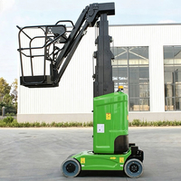 9,2m Vertikaler Mastlift mit Ausleger 200kg Traglast Selbstfahrender Elektrischer Ein-Mann-Lift für Schmalgangbetrieb
