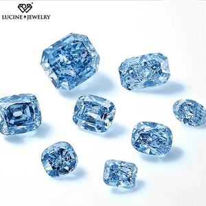 ห้องปฏิบัติการที่สร้างขึ้นเพชรสีฟ้าโดยเครื่องประดับลูซีนราคาไม่แพงสีน้ำเงินเข้มทำให้ห้องปฏิบัติการเพชรสีน้ำเงินสร้างขึ้น - Product Image 5