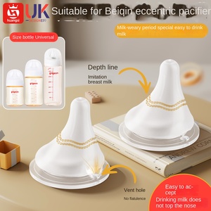 Adaptable bébé Parent excentrique bec de canard mamelon Simulation lait maternel Super doux recadrée Pigeon <span class=keywords><strong>biberon</strong></span> accessoires - Product Image 5