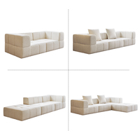 Juego de Sofás de Compresión China Master Furniture para Sala de Estar Muebles Empacados al Vacío Sofá Nube Comprimido Modular en Caja para el Hogar