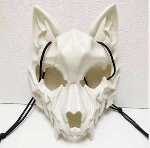 Máscara de Halloween para festas cosplay, máscara de máscaras de plástico unissex com desenho de fantasma de terror assustador e anônimo - Product Image 6