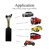Pelacak GPS 2G Pelacakan Realtime Protokol GT06 dengan Deteksi ACC Pemutus Bahan Bakar Jarak Jauh Multi Alarm untuk Manajemen Armada