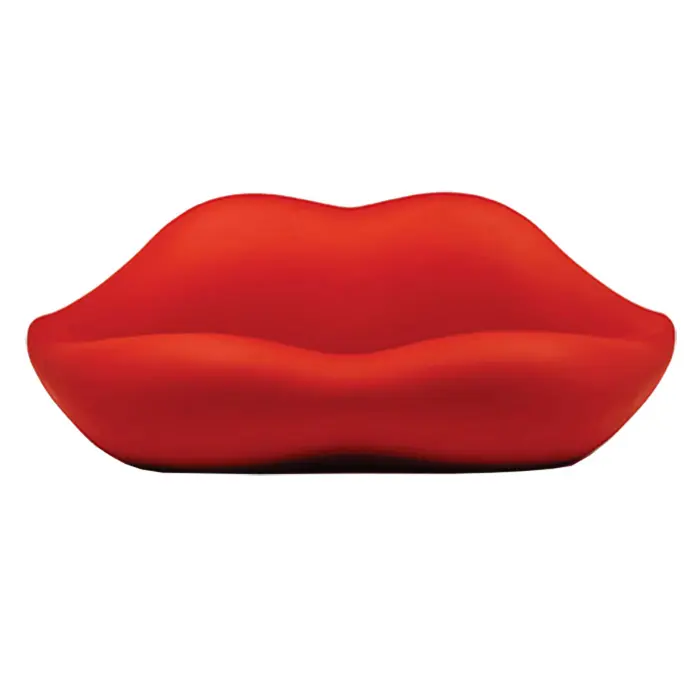 Canapé motif lèvres, causeuse et lit, disponible en rouge et en rose