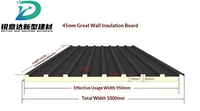 Panneaux de plafond isolés en aluminium Great Wall pour appartements et maisons, panneaux sandwich en polyuréthane composite métallique sculpté pour toitures
