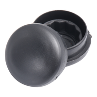 Nouvelle bouchon de protection décoratif universel noir en caoutchouc à double anneau d'étanchéité, anti-poussière et étanche pour trou de vis de châssis automobile