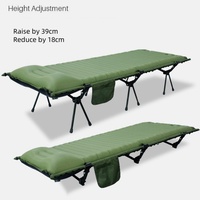 Lit de camp léger pour l'extérieur Lit pliant en aluminium Matelas gonflable Lit de camping