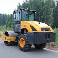 Aplatisseur de route Machine de compactage de 6 tonnes Double rouleau tenu dans la main de 10 tonnes Rouleau vibrant de rouleau de route de 8 tonnes