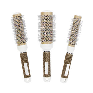 Profesyonel iyonik saç kurutma fırçası seramik termal saç tarak için alüminyum tüp ile ev Styling için özelleştirilebilir Logo - Product Image 2