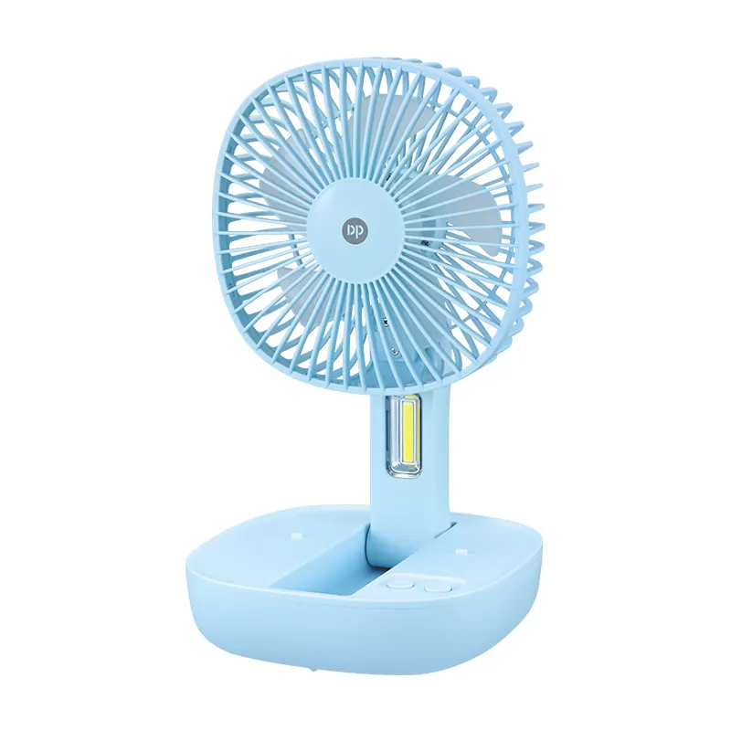 DP Multifunction Portable Led Folding Mobile Phone Holder Hand High Speed Table Fan Mini Table Fan