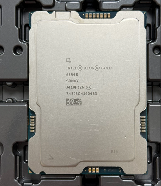 Used for Xeon 6554S Enterprise Server CPU 36-Core 72-Thread 2.2GHz 64-Bit 90MB L3 Cache for AI Cloud Computing Data Center