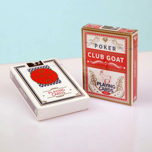 In Stock Classic Club Goat Paper Poker <b>Cards</b> Standard Bridge Size Table Game <b>Cards</b> for Family Party Nightclub Entertainment - Product Image 3