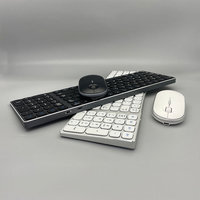 2.4G BT Keyboard dan Mouse Nirkabel Portabel untuk Komputer, Mode Ganda, Isi Ulang Type-C, Tipis, Berbahan Aluminium Metal, Ultra Tipis, Ready Stock