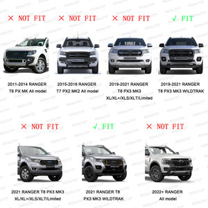 Griglia Raptor griglia modificata griglia paraurti anteriore adatta per RANGER 2018 2019 2020 T8 PX MKIII MK3 WILDTRAK per camioncini <span class=keywords><strong>FORD</strong></span> - Product Image 4