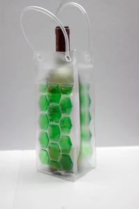 Clara <span class=keywords><strong>rosa</strong></span> de plástico de PVC de refrigerador de hielo bolsa de <span class=keywords><strong>vino</strong></span> para <span class=keywords><strong>la</strong></span> botella de <span class=keywords><strong>vino</strong></span> - Product Image 6