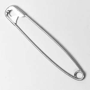 50 épingles de sûreté métalliques de 3 pouces, robustes, argentées, pour la <span class=keywords><strong>couture</strong></span>, les vêtements de bébé, les couches, la lessive, les décorations - Product Image 2