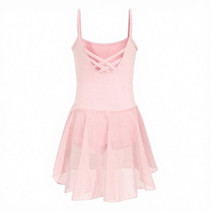 Tutu et jupes de ballet en coton pour filles, justaucorps à manches longues et taille élastique pour la danse et l'entraînement - Product Image 2