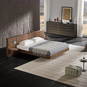 <span class=keywords><strong>Lit</strong></span> <span class=keywords><strong>en</strong></span> bois <span class=keywords><strong>massif</strong></span> de noyer américain de style moderne - Product Image 1