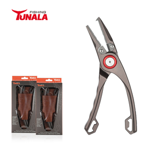 Tunala คีมตกปลาแบบผ่า,อุปกรณ์จับปลาตะกั่วปลาคาร์พพร้อมปลอกหนัง - Product Image 1