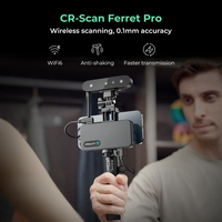 Scanner 3D portable CR Scan Ferret Pro de haute précision pour l'impression industrielle, la sculpture inversée, le visage, la pierre, le corps dans les ateliers d'impression