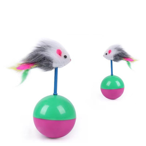 Bunnyhi WJ016 Colorido Pluma Mascota Gato Juguetes Mimi Favorito Ratón Vaso Juguete Gato Teaser Juguete para Atrapar Gatos Suministros - Product Image 4