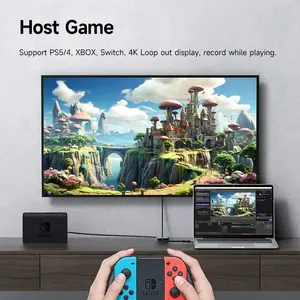 <span class=keywords><strong>Tarjeta</strong></span> de Captura de Video Hagibis, Compatible con HDMI a USB A/C, <span class=keywords><strong>Tarjeta</strong></span> de Grabación 1080P con Salida en Bucle 4K para Transmisión en Vivo en Switch, Xbox, <span class=keywords><strong>PS4</strong></span>/<span class=keywords><strong>5</strong></span> - Product Image 5