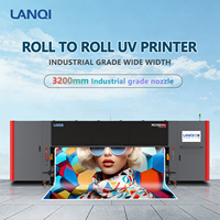Impresora UV de Rodillos de Goma de 3200 mm, Impresora UV de Gran Formato de Rollo a Rollo de Alta Velocidad para Impresión de Publicidad en Interiores y Exteriores