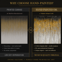 Nouvelle conception, peinture murale abstraite en relief avec feuille d'or, cascade or noir et argent sur toile pour la décoration d'hôtels et de salons