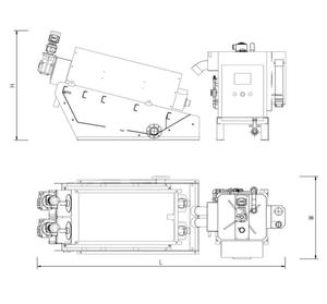 Máquina Deshidratadora de Lodos con Prensa de Tornillo de Acero Inoxidable para Tratamiento de <span class=keywords><strong>Residuos</strong></span> de Cocina y Aguas Grises - Product Image 3