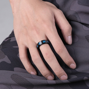 Anillo giratorio de acero inoxidable con diseño de cruz Anka egipcia y ojo de Horus, regalo de joyería de moda unisex - Product Image 4