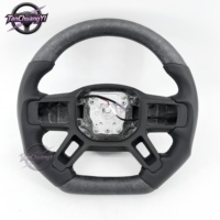 Volant de voiture en fibre de carbone forgée avec chauffage, livraison rapide d'usine pour Land Rover Defender Van L663 2020-2025