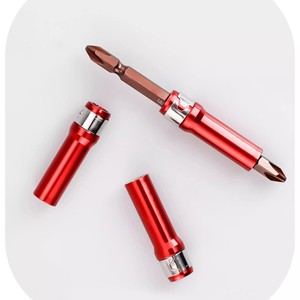 Three In One Stainless Steel Magnetic Socket Bit Driver 1/4 In 45mm Length Diy Tool - Product Image 1