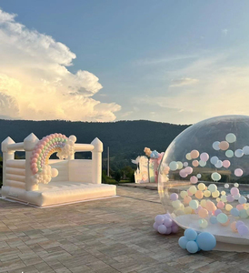 Trong suốt PVC Inflatable nảy Trampoline nhà bong bóng với bóng bay đầy màu sắc cho xúc tiến và trẻ em bên - Product Image 5