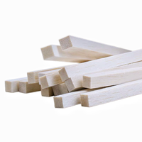 Lattes de bois carrées en pin sans fissures, sablées, pour support de jardin et décoration artisanale DIY