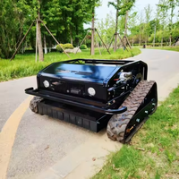 Livraison Gratuite Mini Tondeuse à Gazon Télécommandée Autonome à Batterie, Type Tracteur, Moteur Diesel, Zéro-Turn, à Chenilles - En Promotion