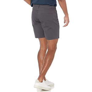 Short décontracté épais et 100% coton personnalisé OEM pour hommes, couleur unie, braguette à glissière, technique écologique de teinture unie au meilleur prix - Product Image 2