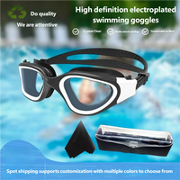 Lunettes de natation Marazual anti-buée avec lentilles en polycarbonate, étanches, réglables, lunettes de natation professionnelles
