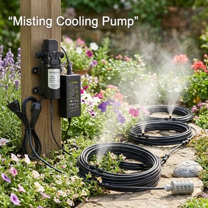 Sistema di raffreddamento a nebulizzazione con pompa da 9 m <span class=keywords><strong>per</strong></span> irrigazione serra, kit <span class=keywords><strong>per</strong></span> giardinaggio - Product Image 2