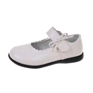 Chaussures Mary Jane pour filles, en cuir noir, chaussures habillées pour filles, chaussures plates Mary Jane pour l'école - Product Image 1