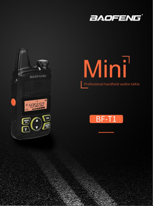 BAOFENG T1 MINI Two Way Radio Walkie Talkie UHF 400-470Mhz 20CH Xách Tay Ham FM <span class=keywords><strong>CB</strong></span> Đài Phát Thanh Cầm Tay Thu Phát - Product Image 3