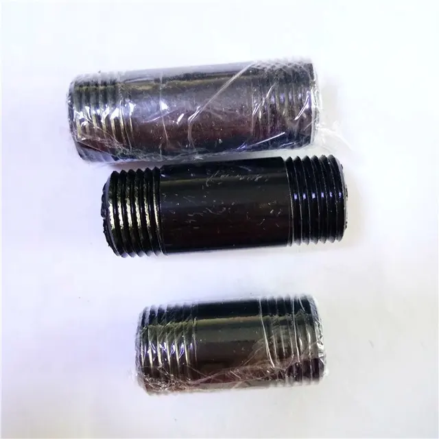 Malleable Cast Iron Pipe Ss Fitting Long Double Male Npt/BSPT Threaded Nipple carbon steel nipple