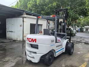 Chariot élévateur diesel TCM 5 tonnes à double pneus, 6m, boîte de vitesses et moteur de haute qualité, roue hydraulique, chariot élévateur d'occasion, prix usine - Product Image 4