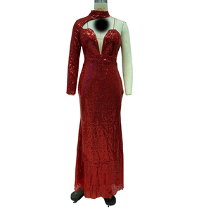 Robe de <span class=keywords><strong>soirée</strong></span> longue sirène à sequins, design 2024, pour hôte de banquet d'automne - Product Image 5